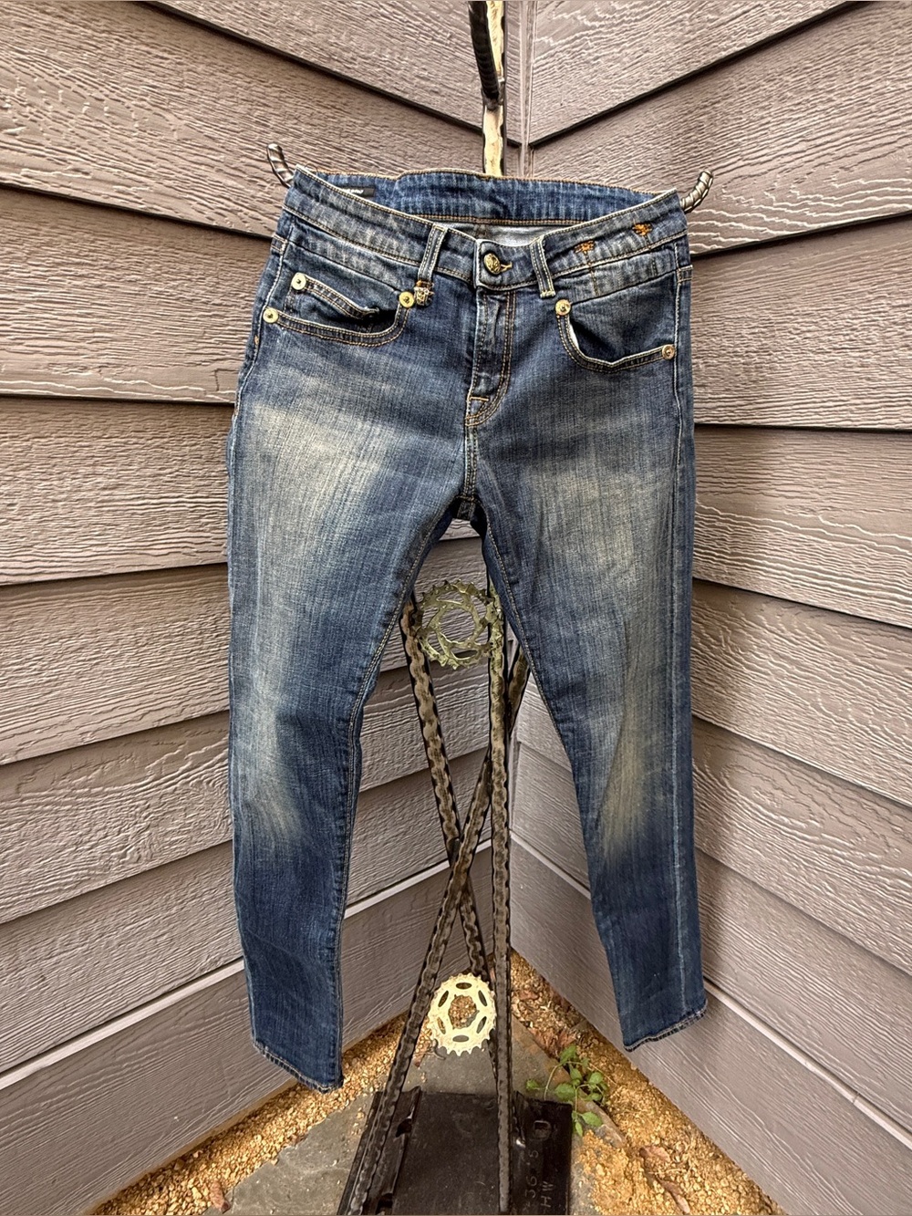 R13 Boy Skinny denim jeans, 24